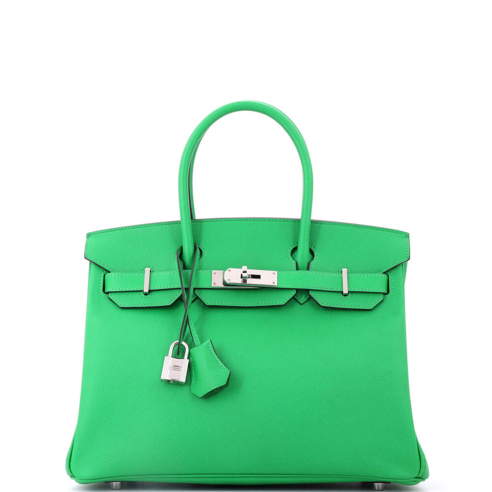 Hermes Birkin 30 Green Epsom with Palladium Hardware
